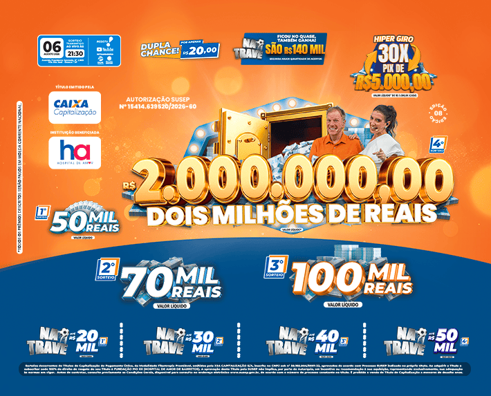 Concorra a mais de R$ 1.000.000,00 — HiperXCAP
